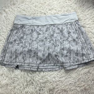Lululemon Pace Rival Skirt (Tall) *No Panels 15" City Breeze Alpine White Multi
